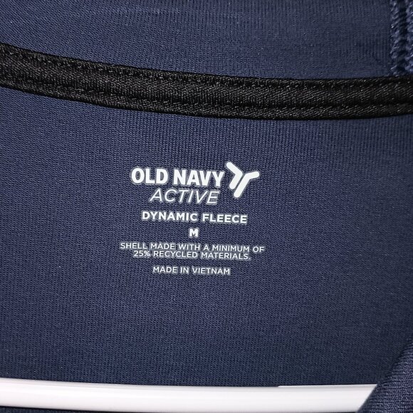 NEW Old Navy Dynamic 4.0 Fleece Full-Zip Hoodie Navy Medium - Picture 8 of 9